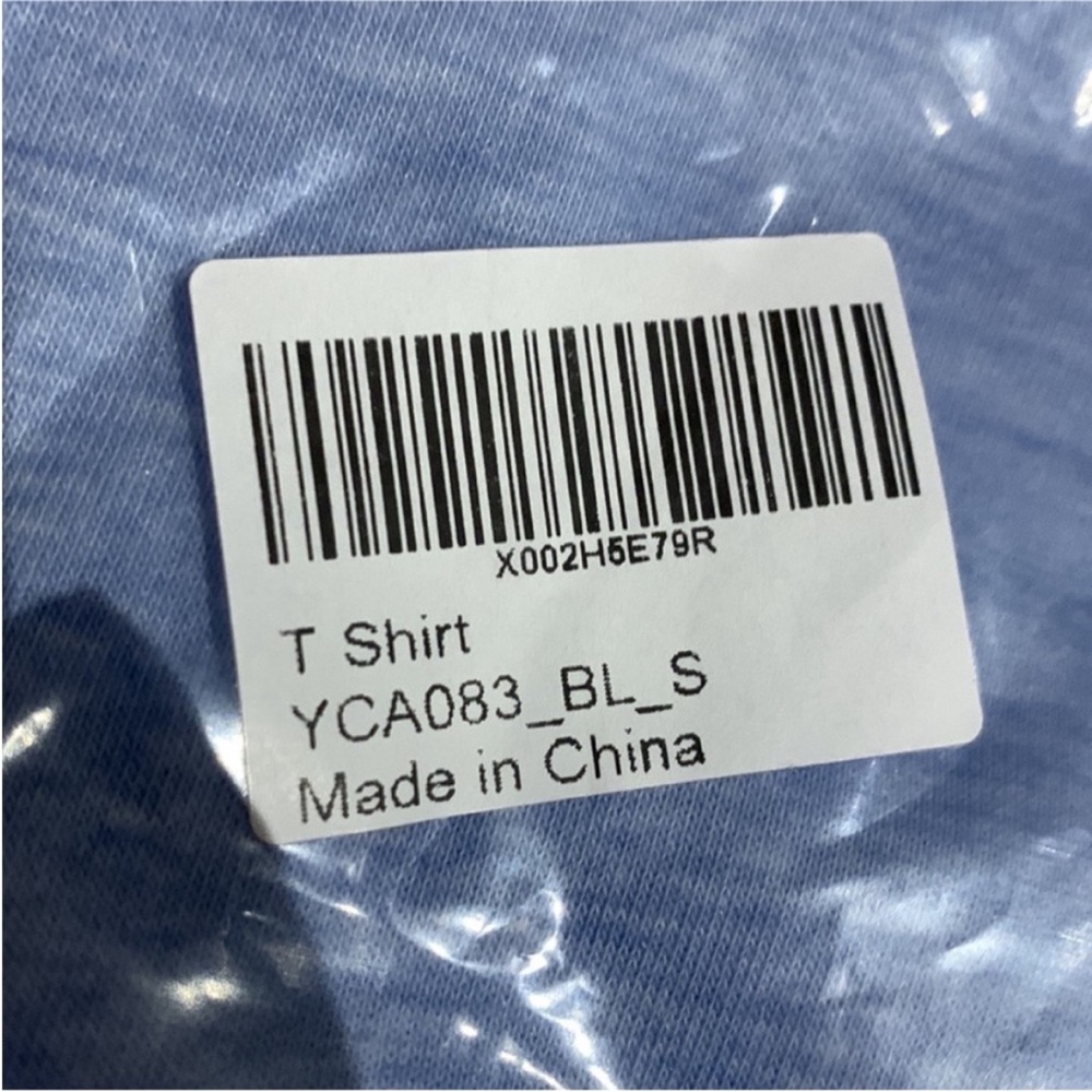 2 NWT/1 EUC Short Sleeve Solid/Striped Tees (Light Blue & Burgundy) - size S&M - Picture 7 of 16